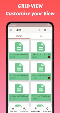 uPDF - PDF Reader, PDF Viewer android App screenshot 0